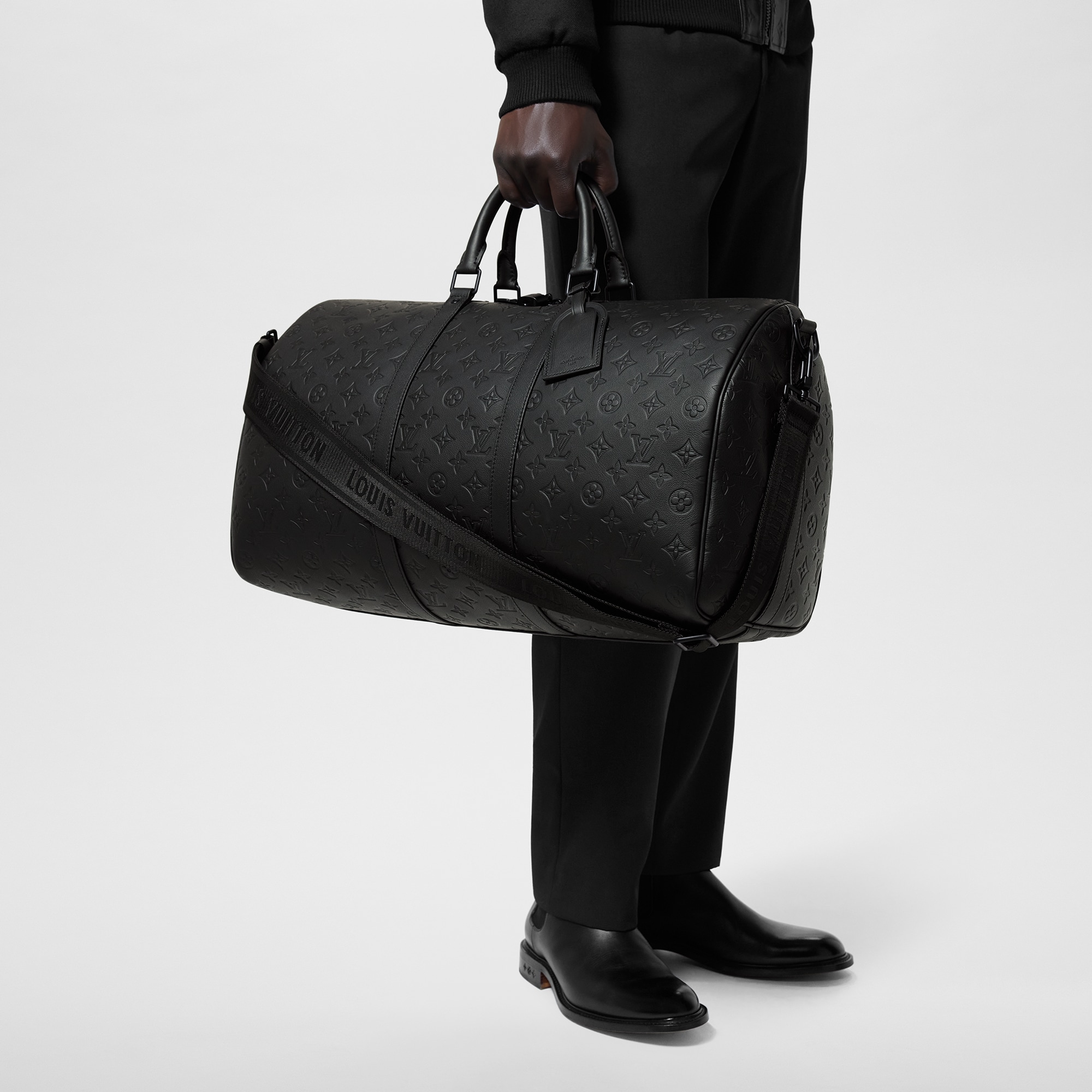 Keepall Bandoulière 50 Monogram Shadow Leather in Men