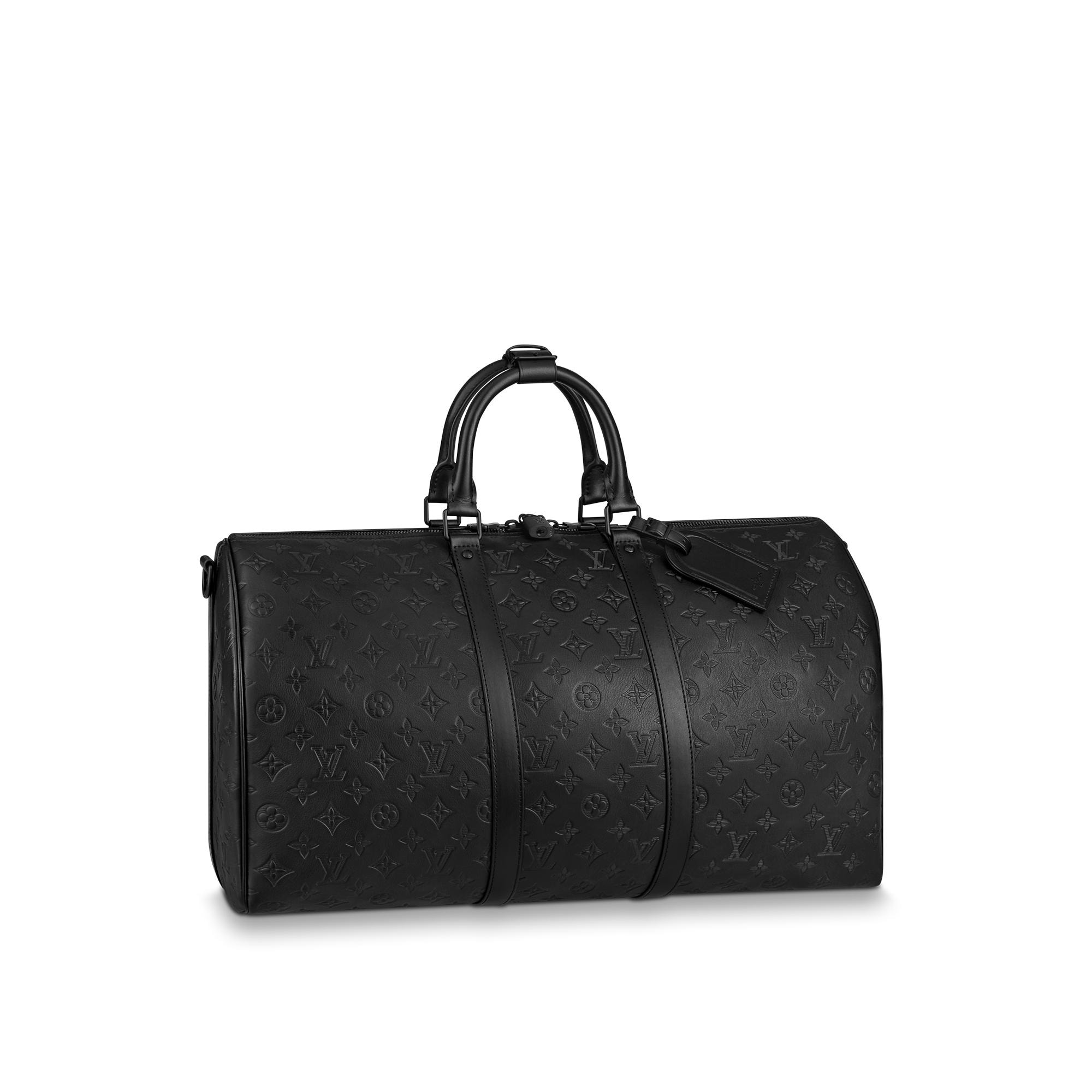 Keepall Bandoulière 50 Monogram Shadow Leather in Men