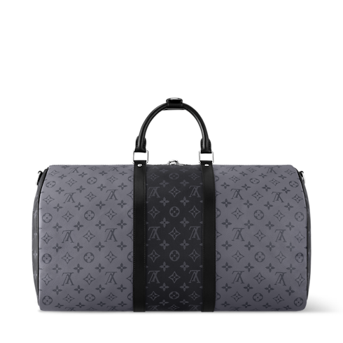 Keepall Bandoulière 50 Monogram Eclipse in Men's Travel Men's Duffle and Travel Bags collections by Louis Vuitton (Product zoom)