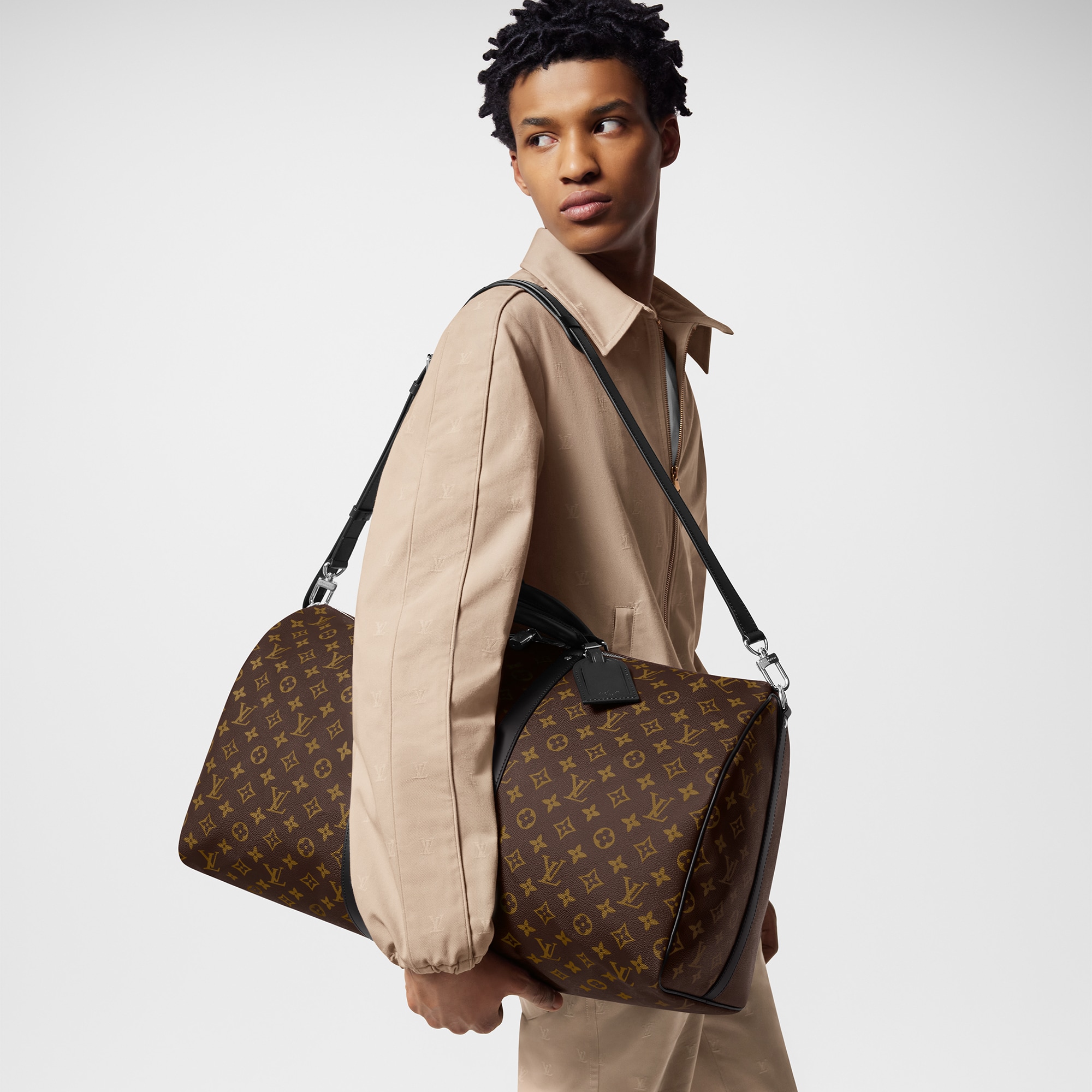 Keepall Bandoulière 55 Monogram Macassar in Bags and Small Leather Goods