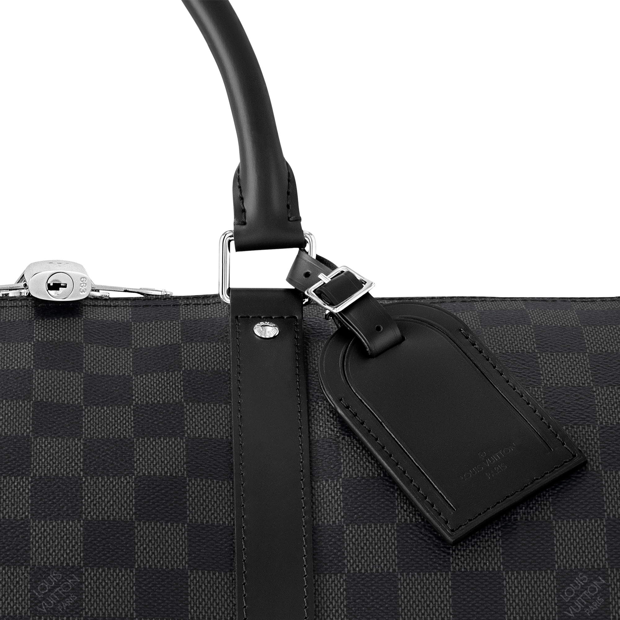 Keepall Bandoulière 55 Damier Graphite Canvas in Men