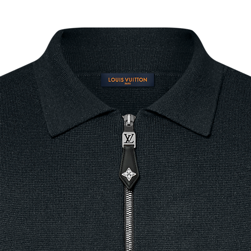 Knit Blouson With Leather Details in Men's Ready-to-Wear Outerwear and Coats collections by Louis Vuitton (Product zoom)