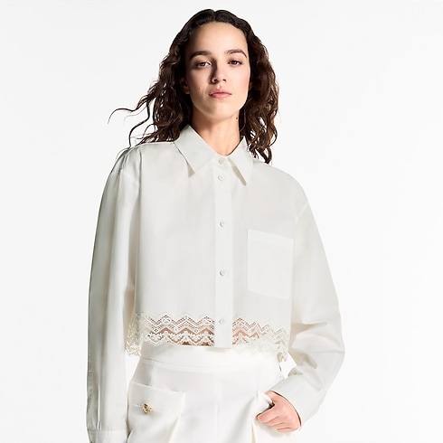 Lace Trim Shirt in Women's Ready-to-Wear Tops collections by Louis Vuitton (Product zoom)