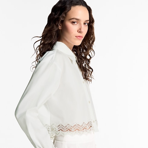Lace Trim Shirt in Women's Ready-to-Wear Tops collections by Louis Vuitton (Product zoom)