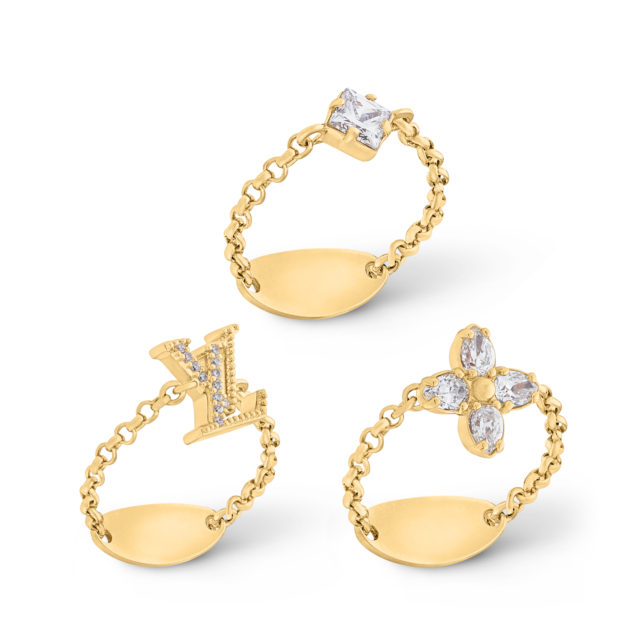 Lady LV Ring Set . in Women