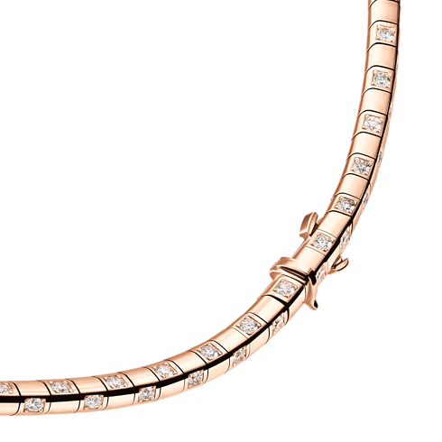 Le Damier de Louis Vuitton Small Necklace, Rose Gold and Diamonds in Jewellery's Categories Necklaces and Pendants collections by Louis Vuitton (Product zoom)