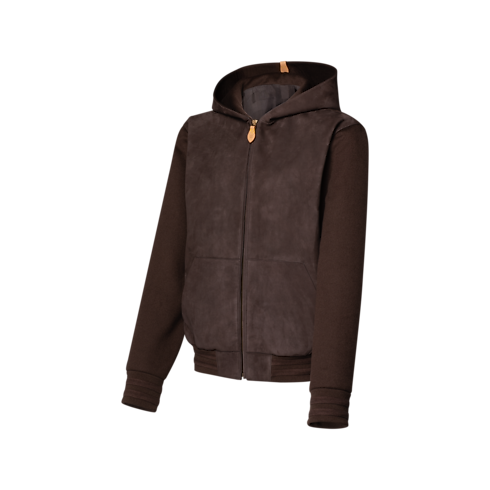 Leather And Cashmere Hooded Blouson in Men's Ready-to-Wear All Ready-to-Wear collections by Louis Vuitton (Product zoom)