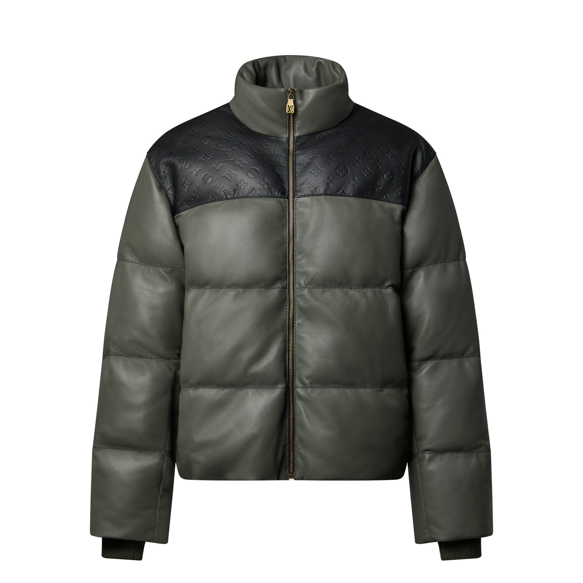 Leather Down Jacket  in Men