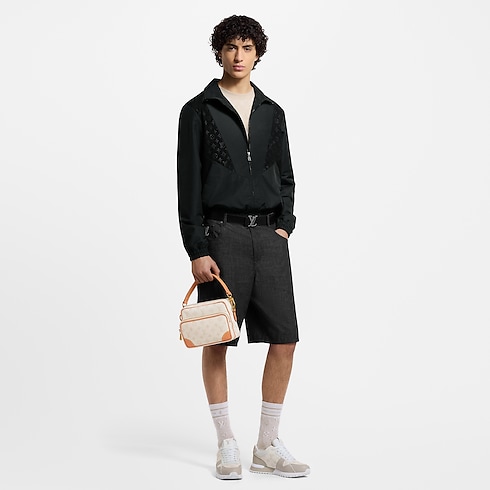 Leather Mix Track Top in Men's Ready-to-Wear Outerwear and Coats collections by Louis Vuitton (Product zoom)