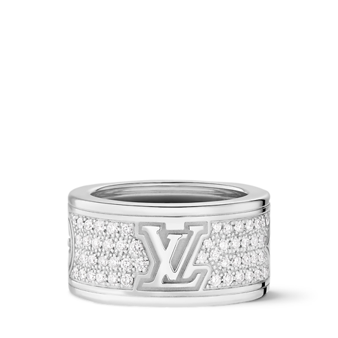 Les Gastons Vuitton Large Ring, White Gold and Diamonds in Jewellery's Categories Rings collections by Louis Vuitton (Product zoom)