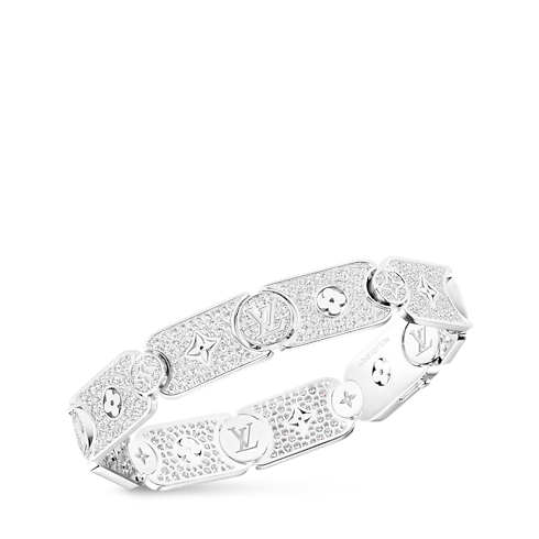 Les Gastons Vuitton Masterpiece Gourmette Bracelet, White Gold and Diamonds in Jewellery's Categories Bracelets collections by Louis Vuitton (Product zoom)