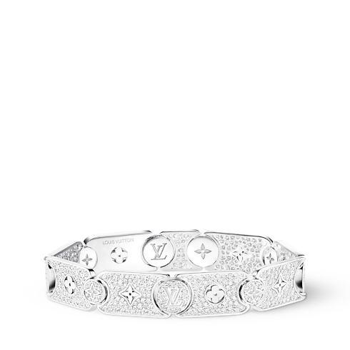 Les Gastons Vuitton Masterpiece Gourmette Bracelet, White Gold and Diamonds in Jewellery's Categories Bracelets collections by Louis Vuitton (Product zoom)