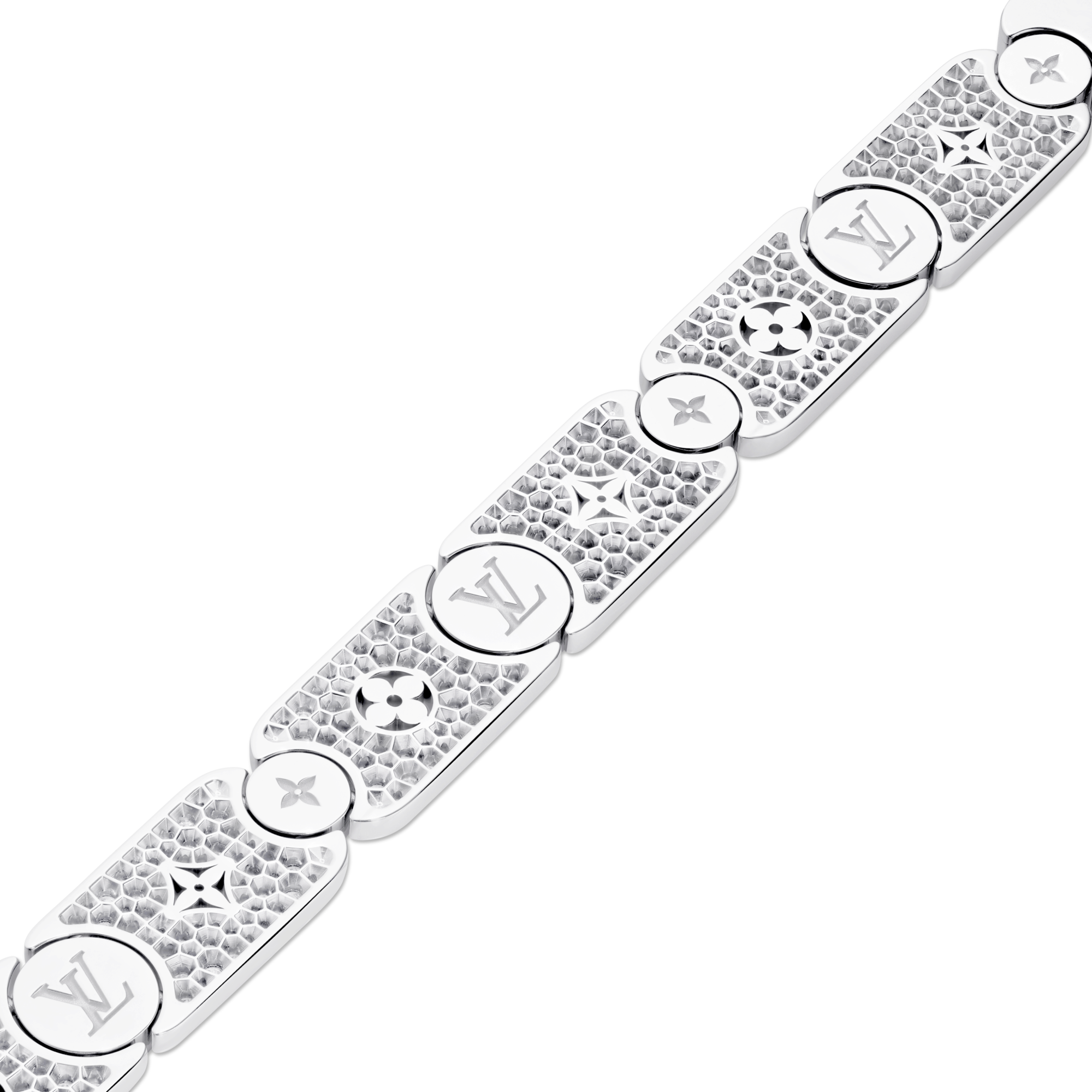 Les Gastons Vuitton Masterpiece Gourmette Bracelet, White Gold and Diamonds  in Jewellery