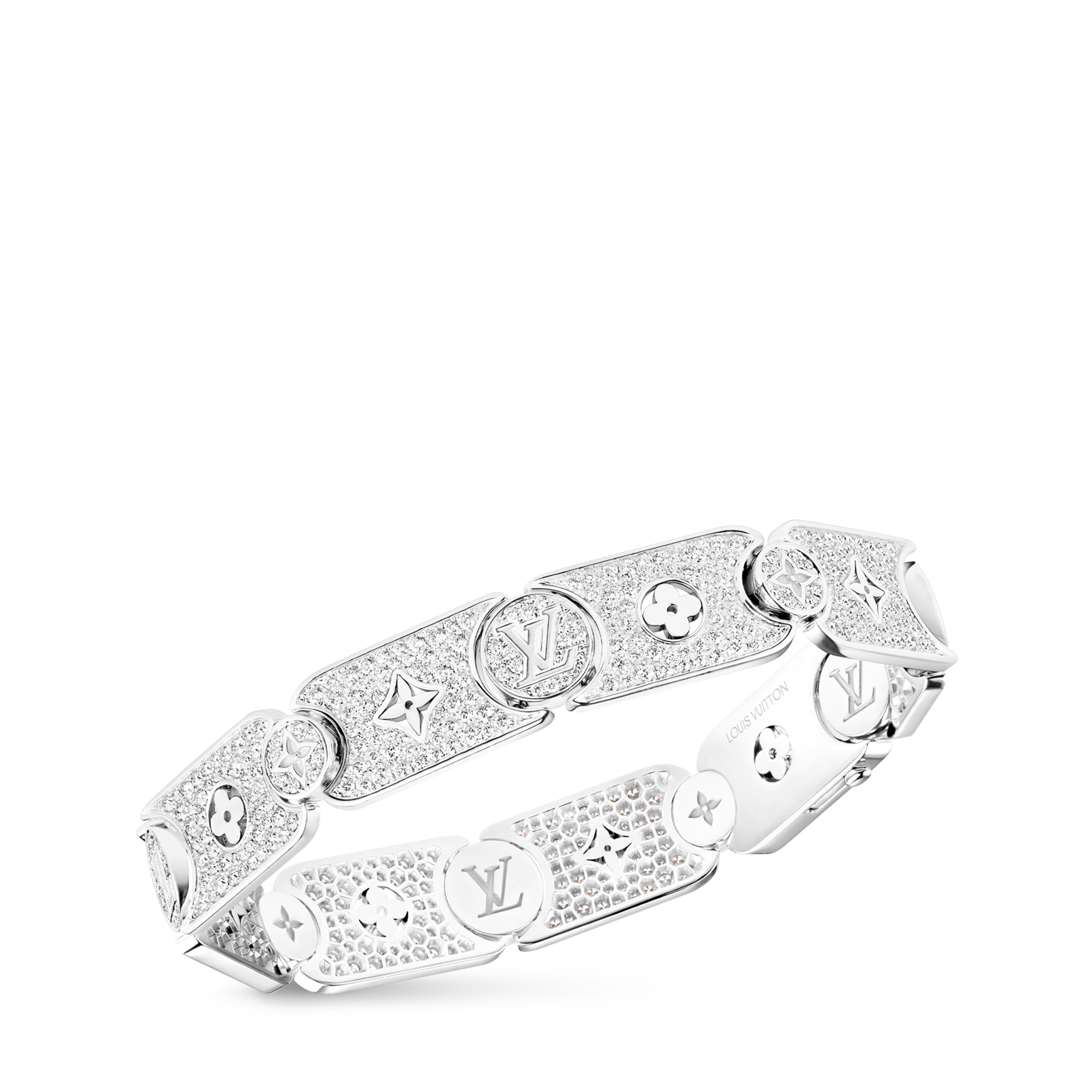 Les Gastons Vuitton Masterpiece Gourmette Bracelet, White Gold and Diamonds  in Jewellery