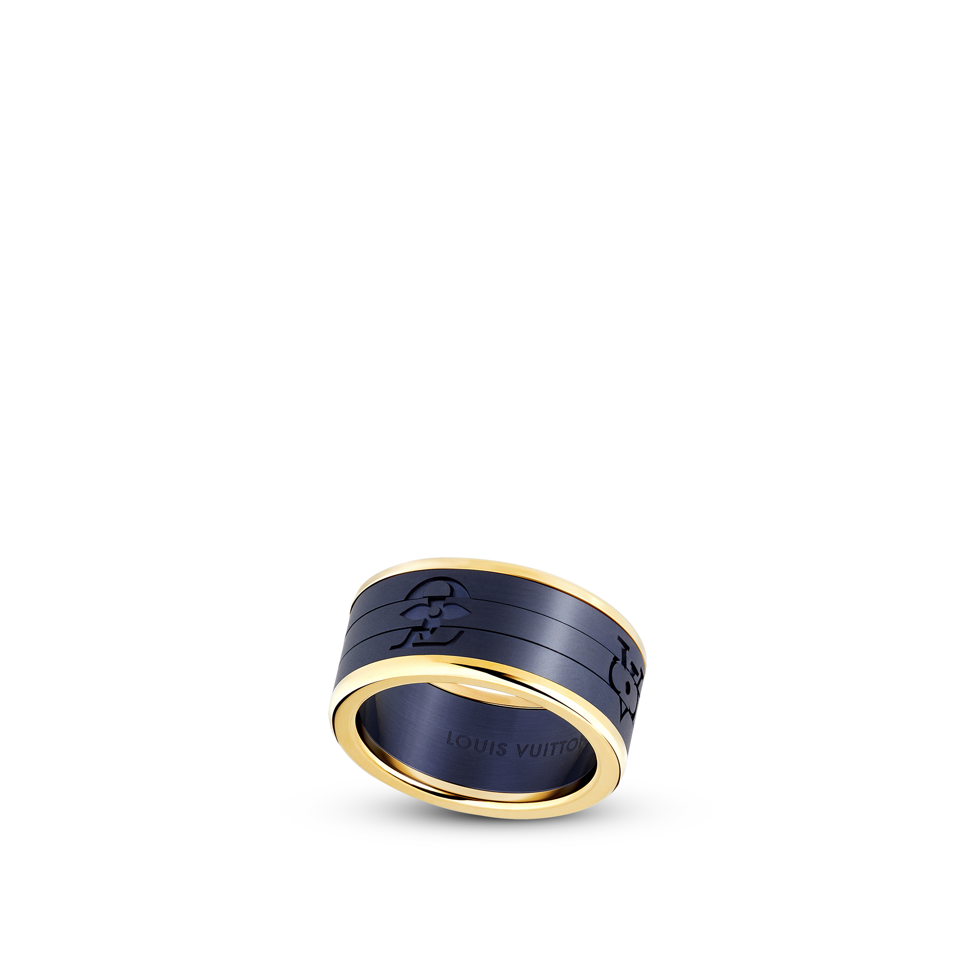 Les Gastons Vuitton Puzzle Ring, Yellow Gold and Titanium  Jewellery Categories Rings | LOUIS VUITTON (Product zoom)