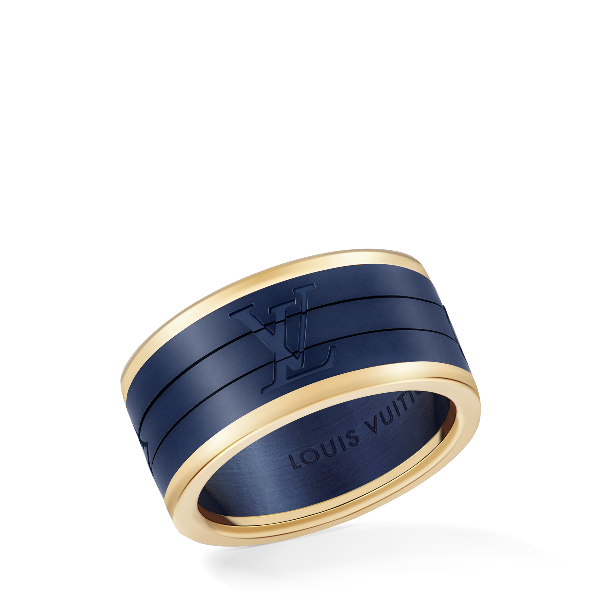Les Gastons Vuitton Puzzle Ring, Yellow Gold and Titanium  Jewellery Categories Rings | LOUIS VUITTON (Product zoom)