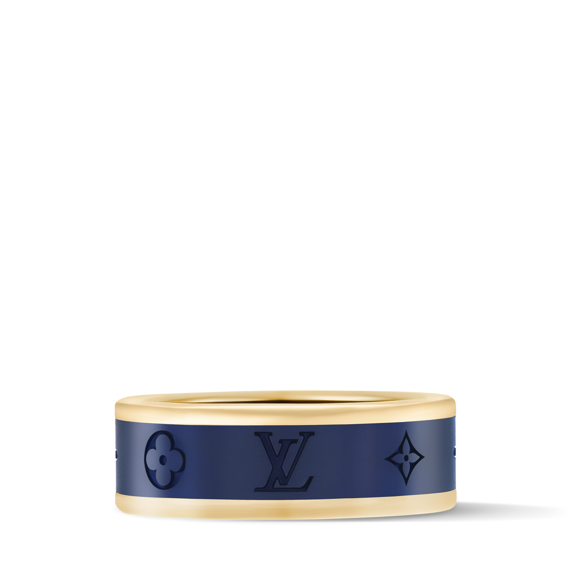 Les Gastons Vuitton Small Ring, Yellow Gold and Blue Titanium  in Jewellery