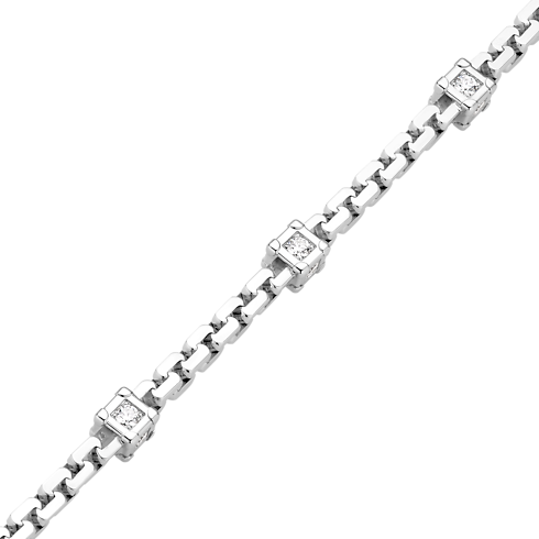 Les Gastons Vuitton Trunk Bracelet, White Gold and Diamonds in Jewellery's Categories Bracelets collections by Louis Vuitton (Product zoom)