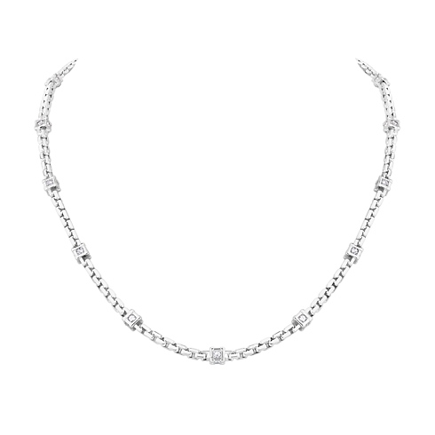 Les Gastons Vuitton Trunk Necklace, White Gold and Diamonds in Les Extraordinaires's Jewelry Necklaces and Pendants collections by Louis Vuitton (Product zoom)