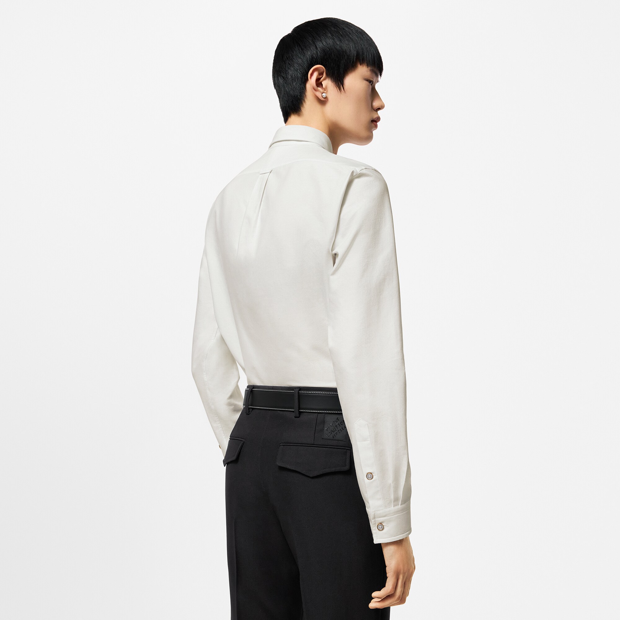 Long-Sleeved Cotton Shirt  in Men