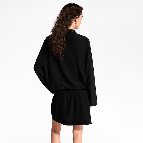 Long-Sleeved Lavallière Dress in Women's Ready-to-Wear Dresses collections by Louis Vuitton (Product zoom)