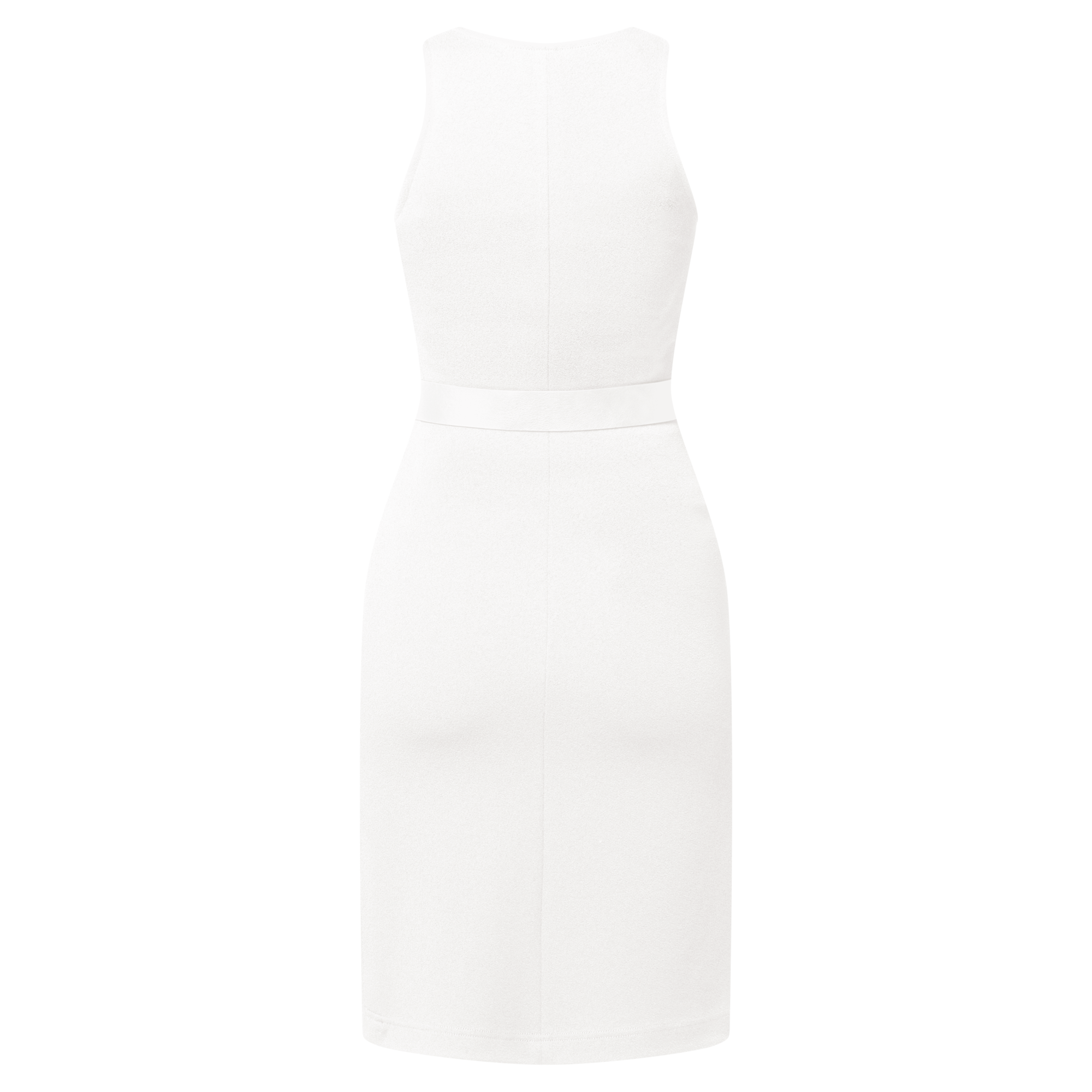 Long Zipped Dress W/ Belt  in Women
