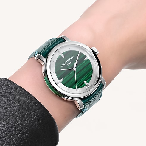 Louis Vuitton Escale, Automatic, 40mm, Platinum and malachite in Watches's Watches Collections Louis Vuitton Escale collections by Louis Vuitton (Product zoom)