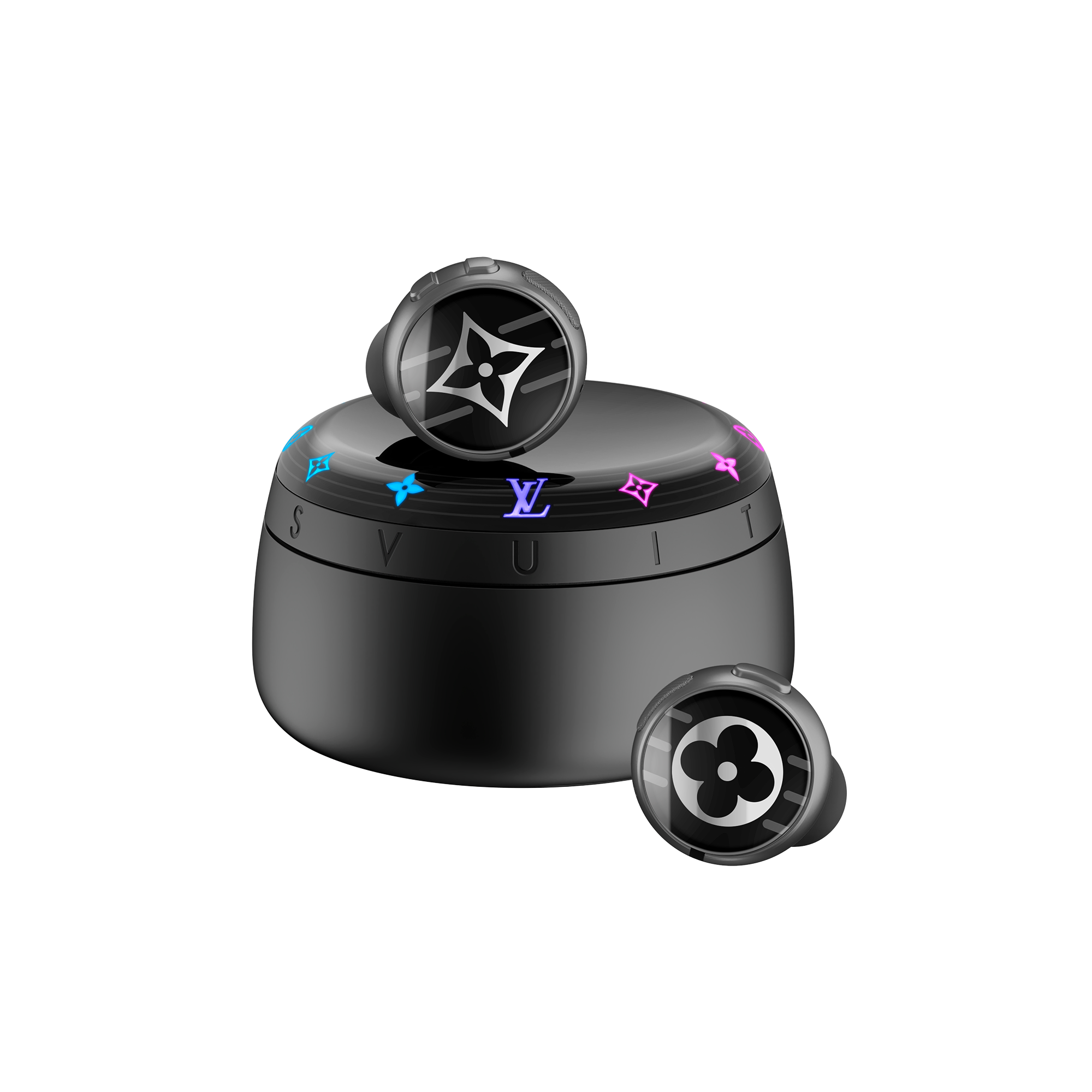 Louis Vuitton Horizon Light Up Earphones - Black  in Trunks, Travel and Home