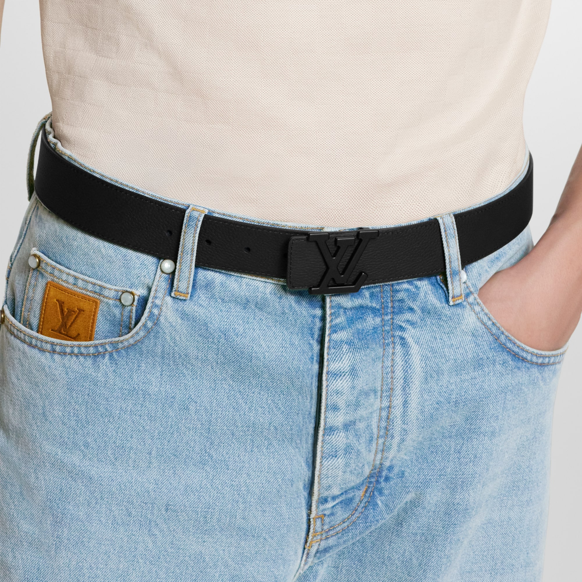 LV Aerogram 35mm Belt Other Leathers in Men