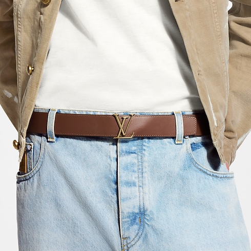 LV Atelier Karung 35mm Reversible Belt in Men's Accessories Men's Belts collections by Louis Vuitton (Product zoom)
