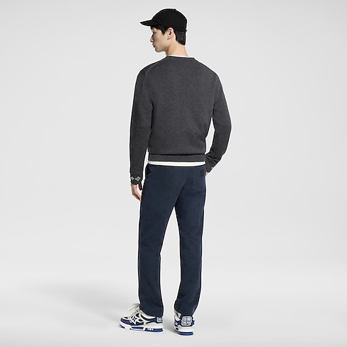 LV Blason Cotton Chino Pants in Men's Ready-to-Wear Pants collections by Louis Vuitton (Product zoom)