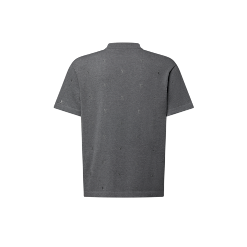 LV Blason Embroidered Short-Sleeved Crewneck in Men's Ready-to-Wear Knitwear and Sweatshirts collections by Louis Vuitton (Product zoom)