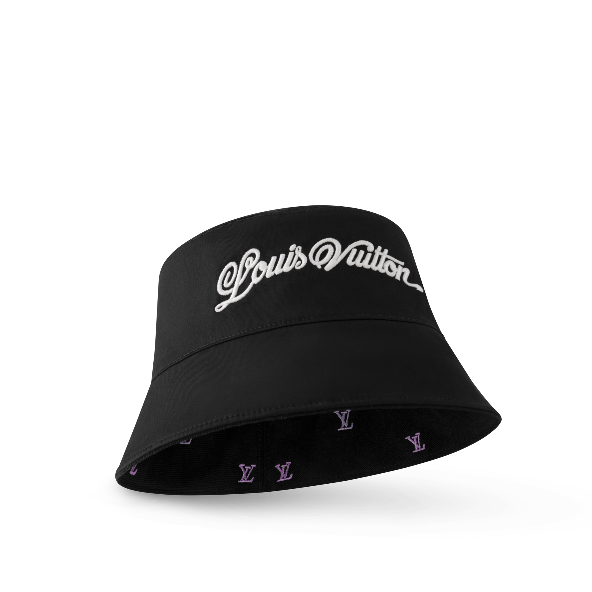 LV Blason Shading Denim Reversible Bucket Hat . in Men