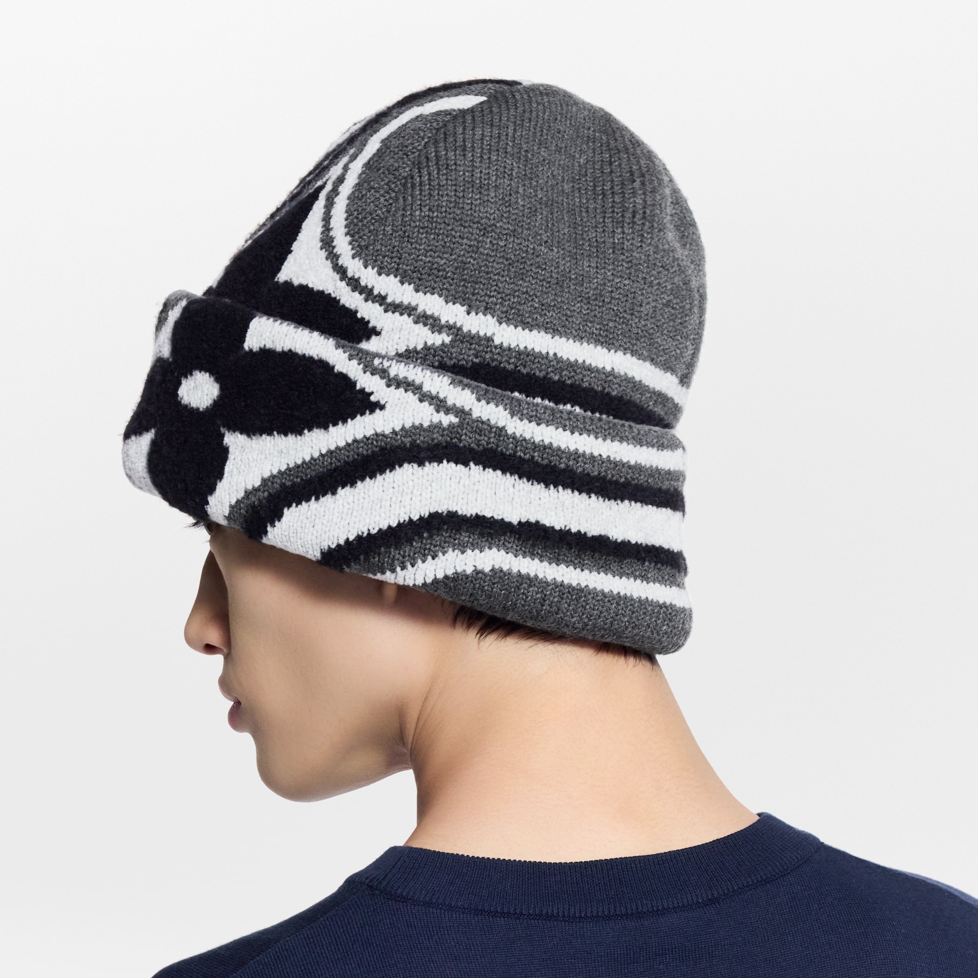LV Crush Graphic Flower Beanie . in Men