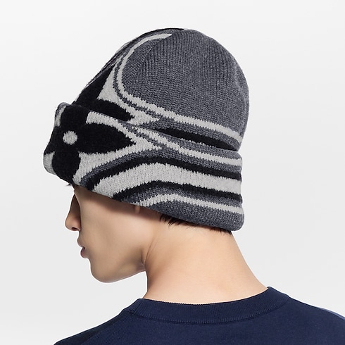 LV Crush Graphic Flower Beanie . in Men's Accessories Hats, Beanies and Gloves collections by Louis Vuitton (Product zoom)