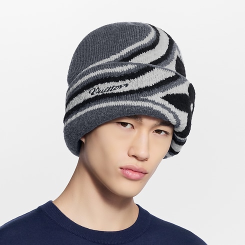 LV Crush Graphic Flower Beanie . in Men's Accessories Hats, Beanies and Gloves collections by Louis Vuitton (Product zoom)
