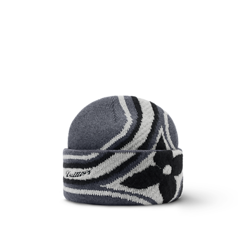 LV Crush Graphic Flower Beanie . in Men's Accessories Hats, Beanies and Gloves collections by Louis Vuitton (Product zoom)