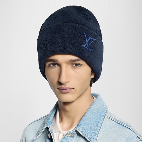 LV Crush Monogram Heritage Beanie . in Men's Accessories Hats, Beanies and Gloves collections by Louis Vuitton (Product zoom)