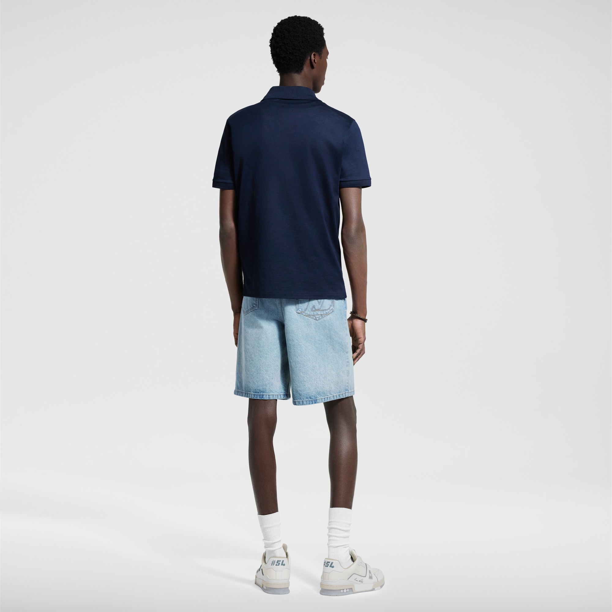 LV Denim Shorts  in Men