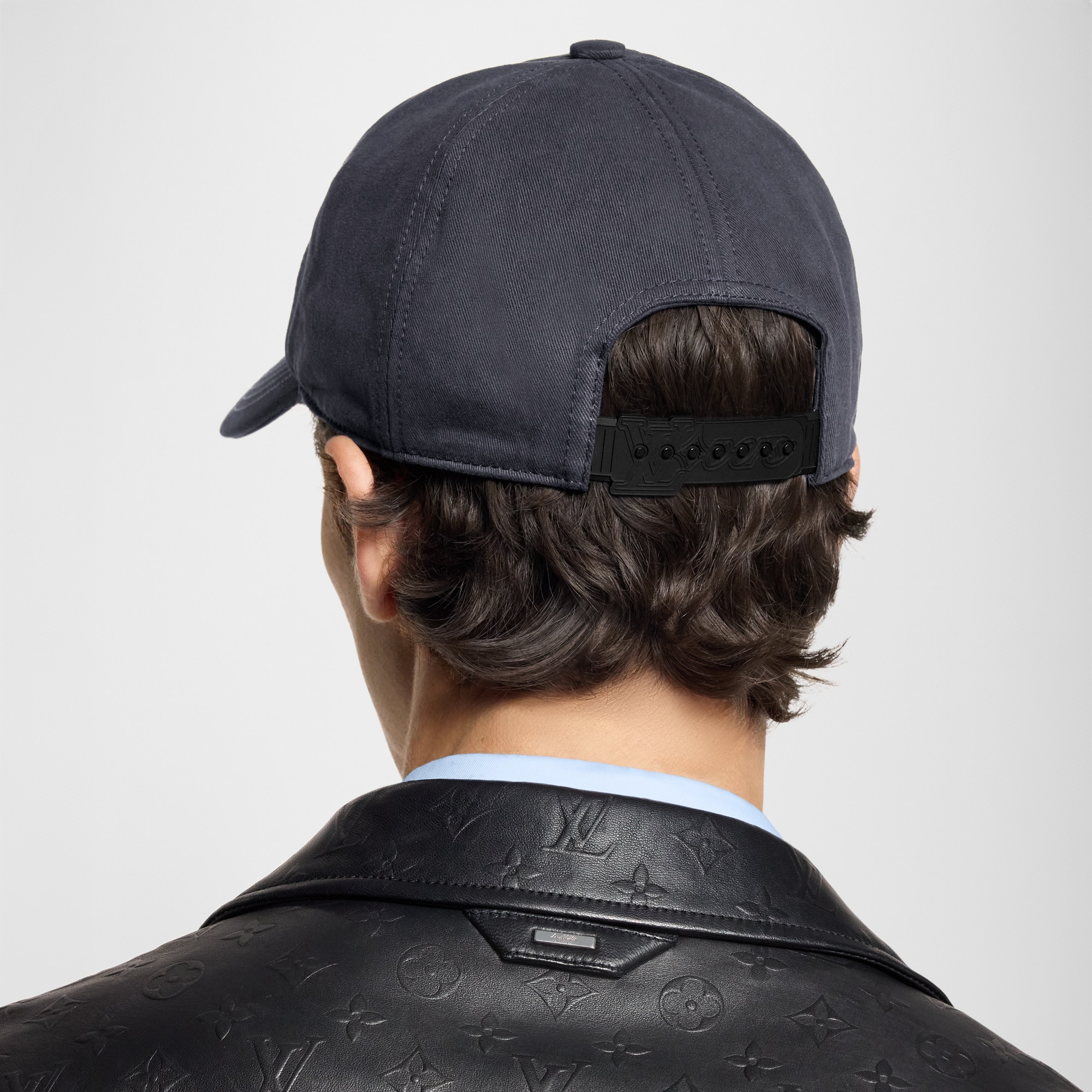 LV Denim Washed Cap . in Men
