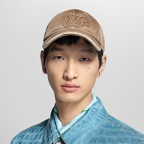 LV Denim Washed Cap . in Men's Accessories Hats, Beanies and Gloves collections by Louis Vuitton (Product zoom)