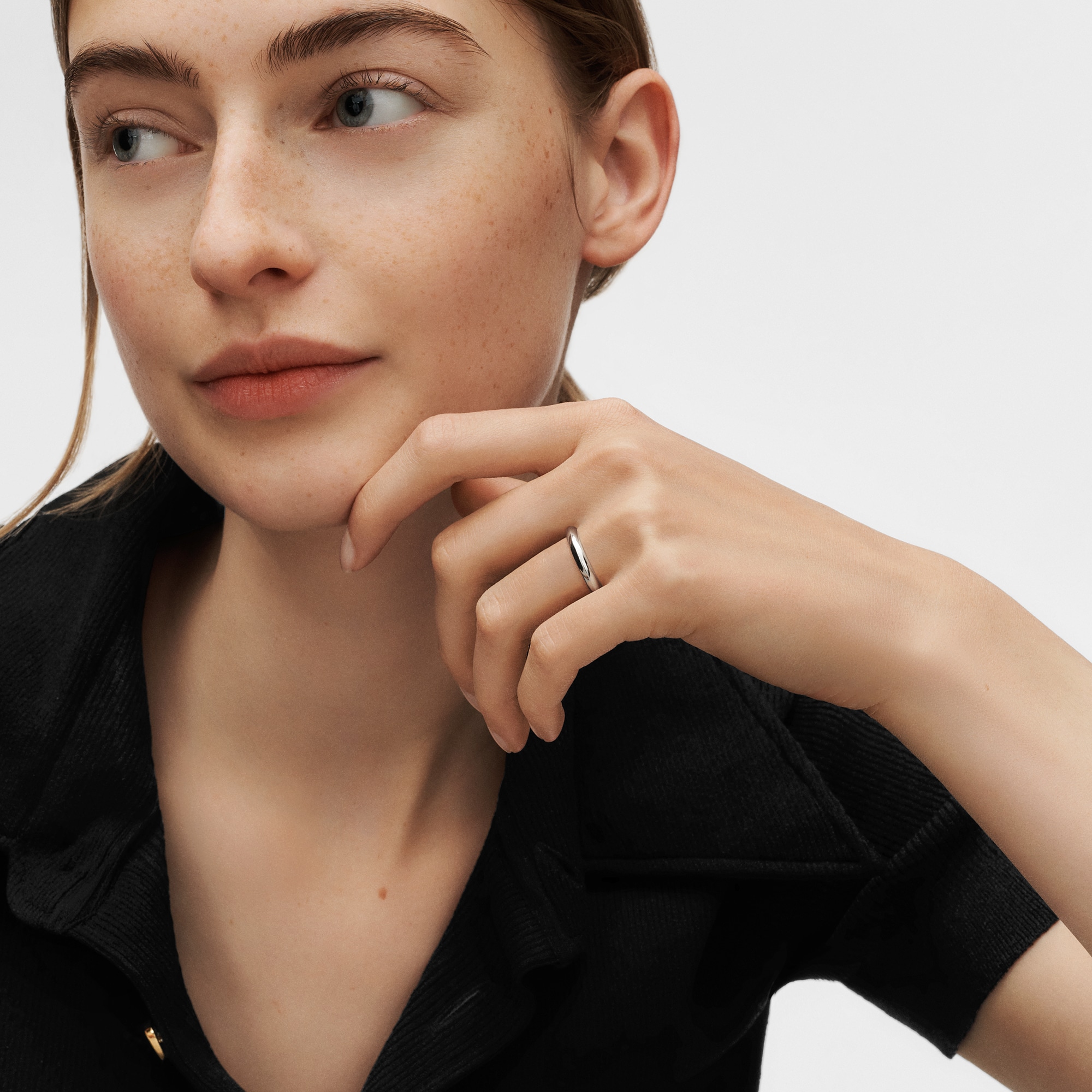 LV Diamonds 3mm Wedding Band, Platinum  in Jewellery