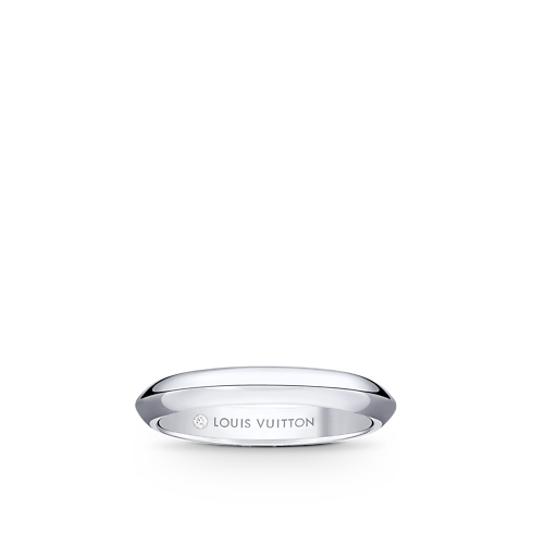 LV Diamonds 3mm Wedding Band, Platinum in Jewellery's Categories Wedding Bands collections by Louis Vuitton (Product zoom)
