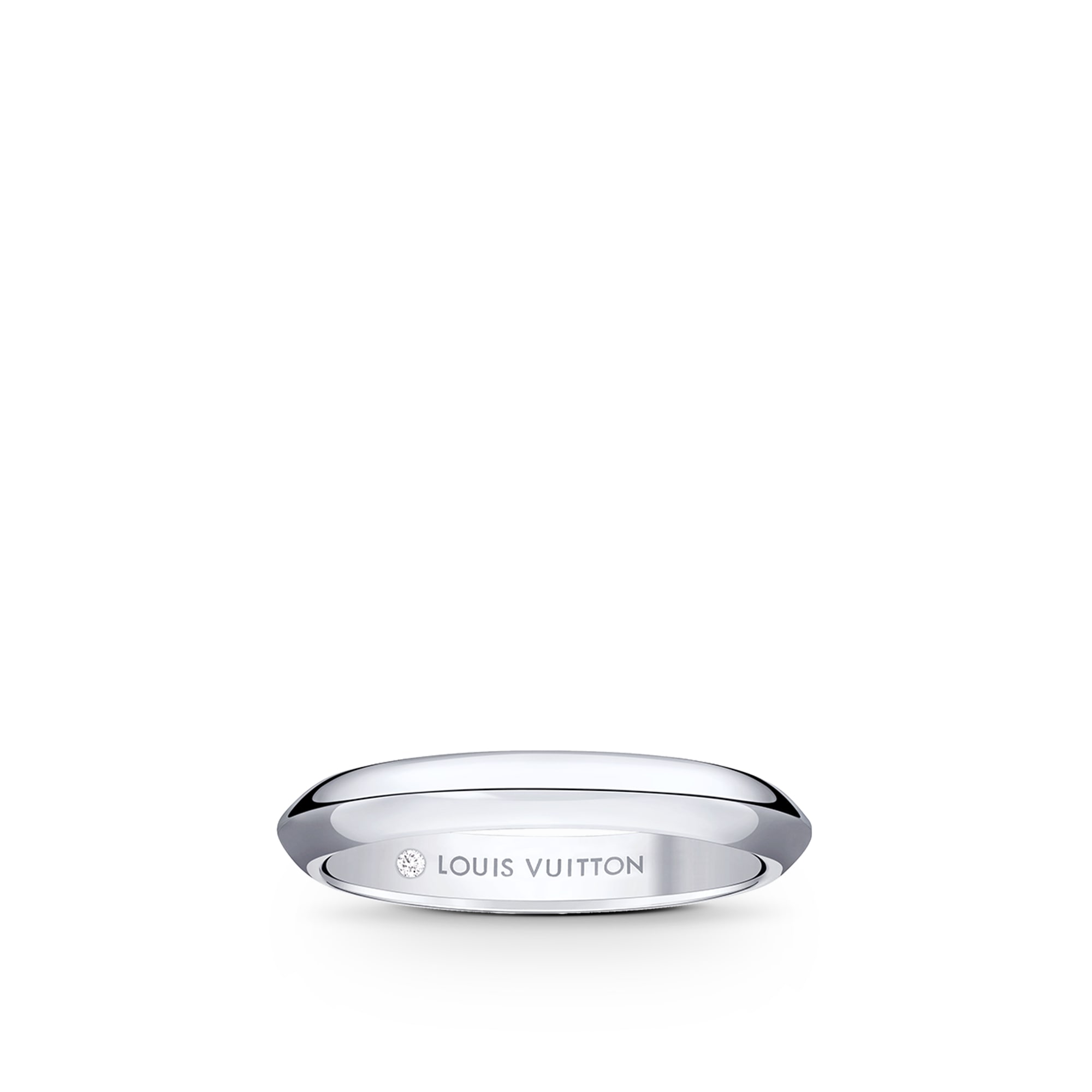 LV Diamonds 3mm Wedding Band, Platinum  in Jewellery