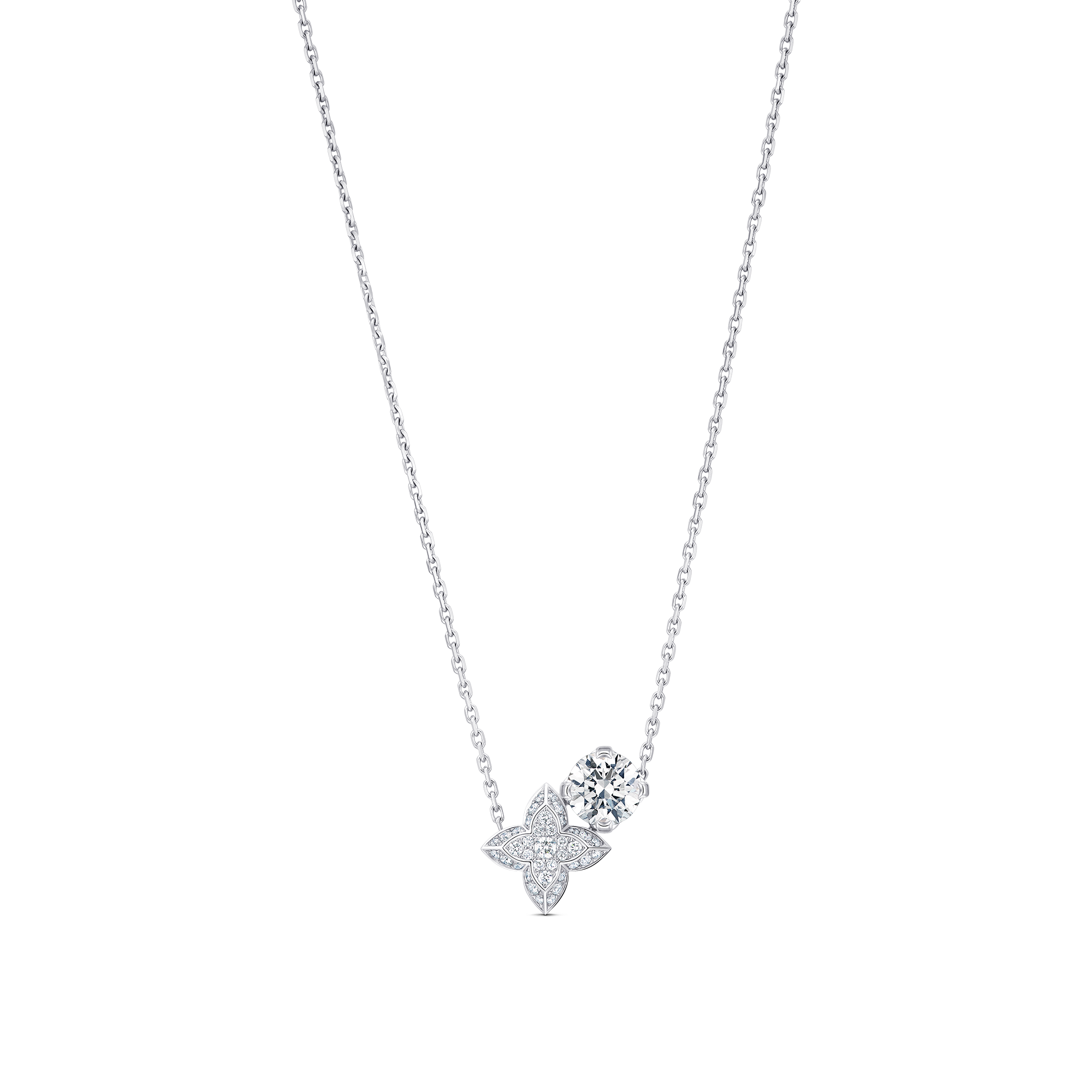 LV Diamonds Double Pendant, Round Brilliant cut  in Jewellery
