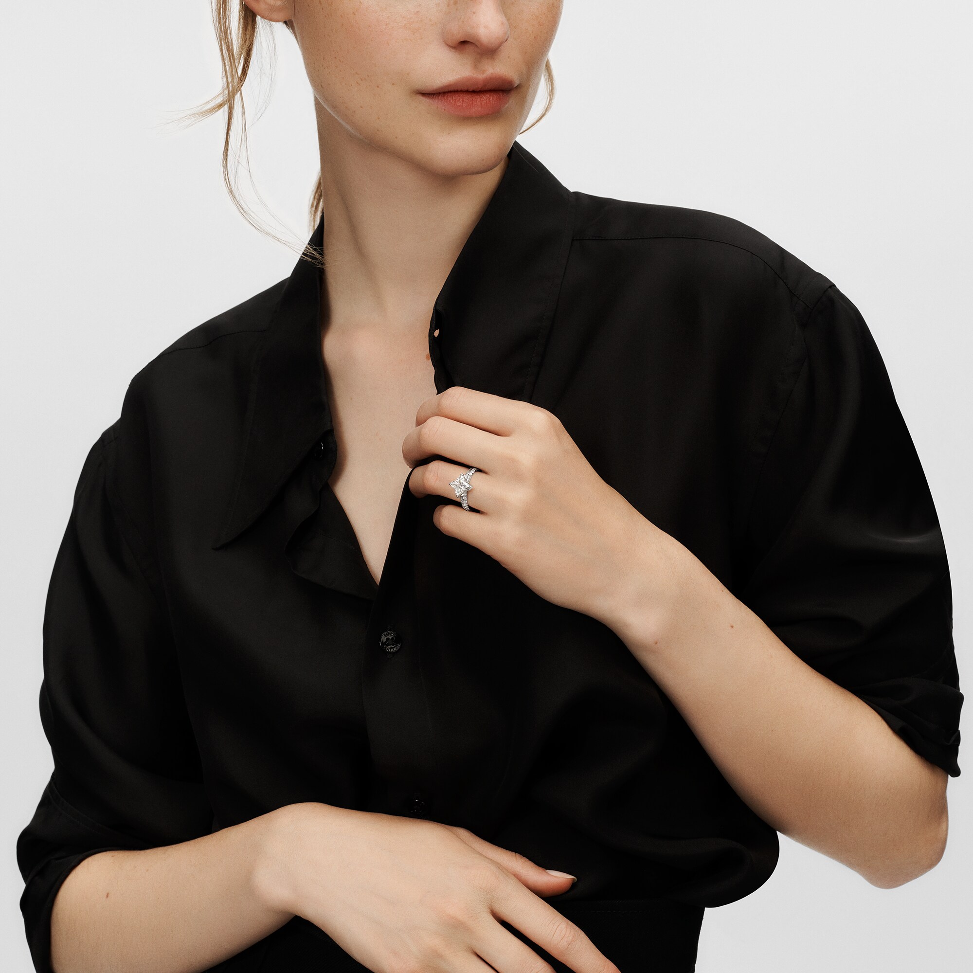 LV Diamonds Pavé Solitaire, LV Monogram Star Cut  in Jewellery