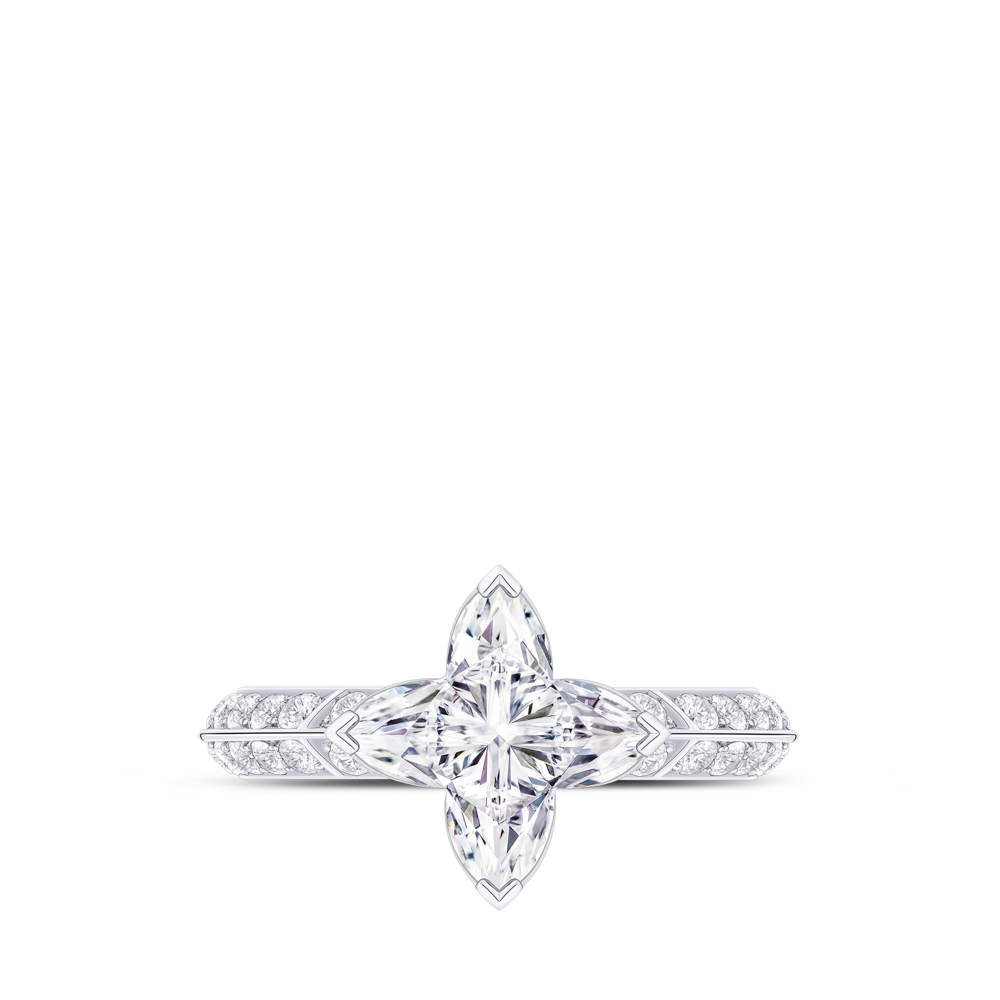 LV Diamonds Pavé Solitaire, LV Monogram Star Cut  in Jewellery