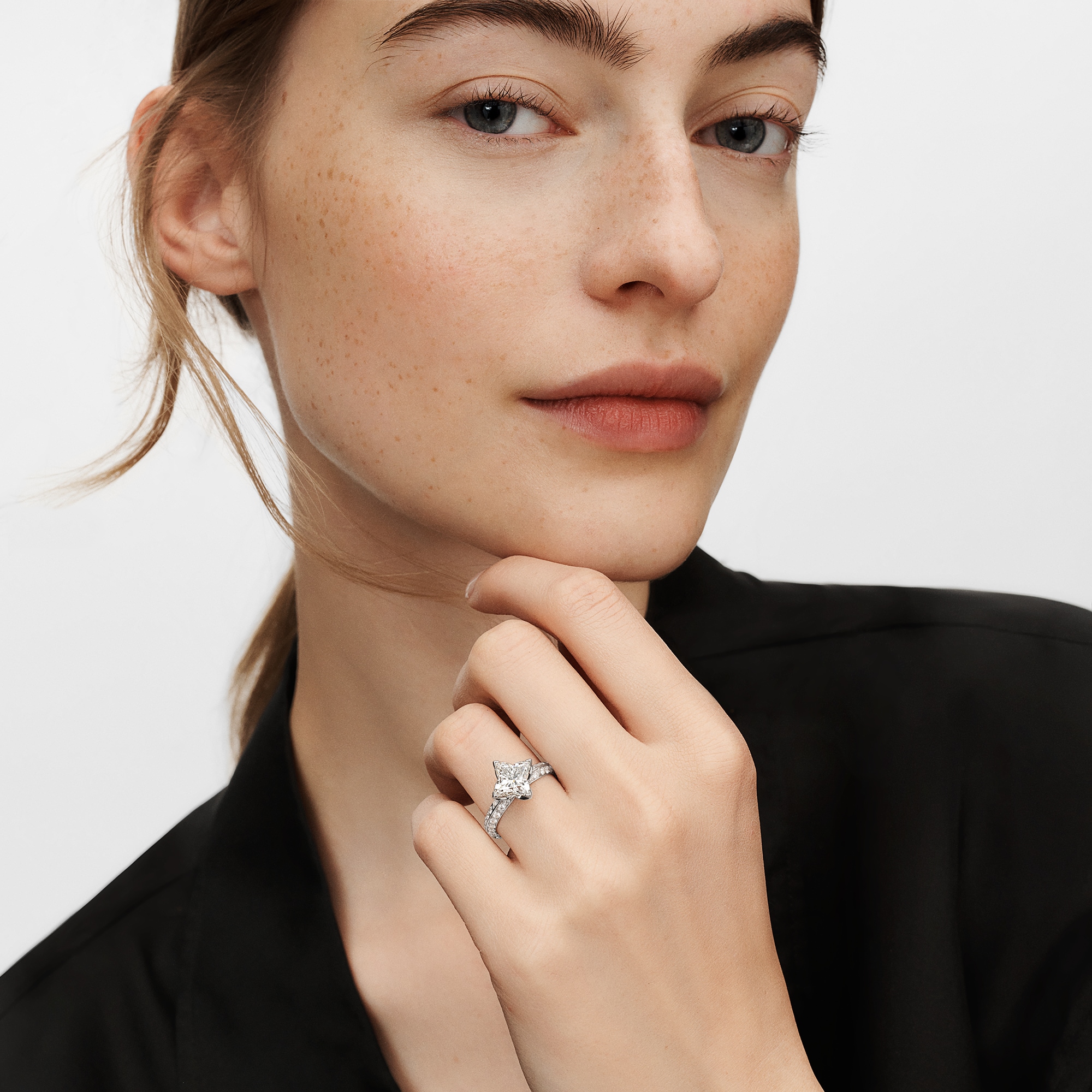 LV Diamonds Pavé Solitaire, LV Monogram Star Cut  in Jewellery