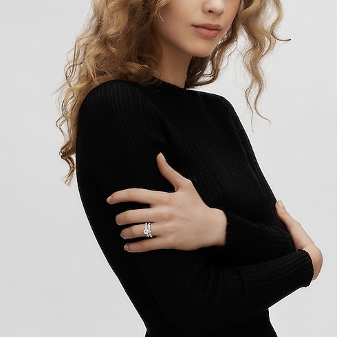 LV Diamonds Pavé Solitaire, Round Brilliant cut in Jewellery's Collections LV Diamonds collections by Louis Vuitton (Product zoom)