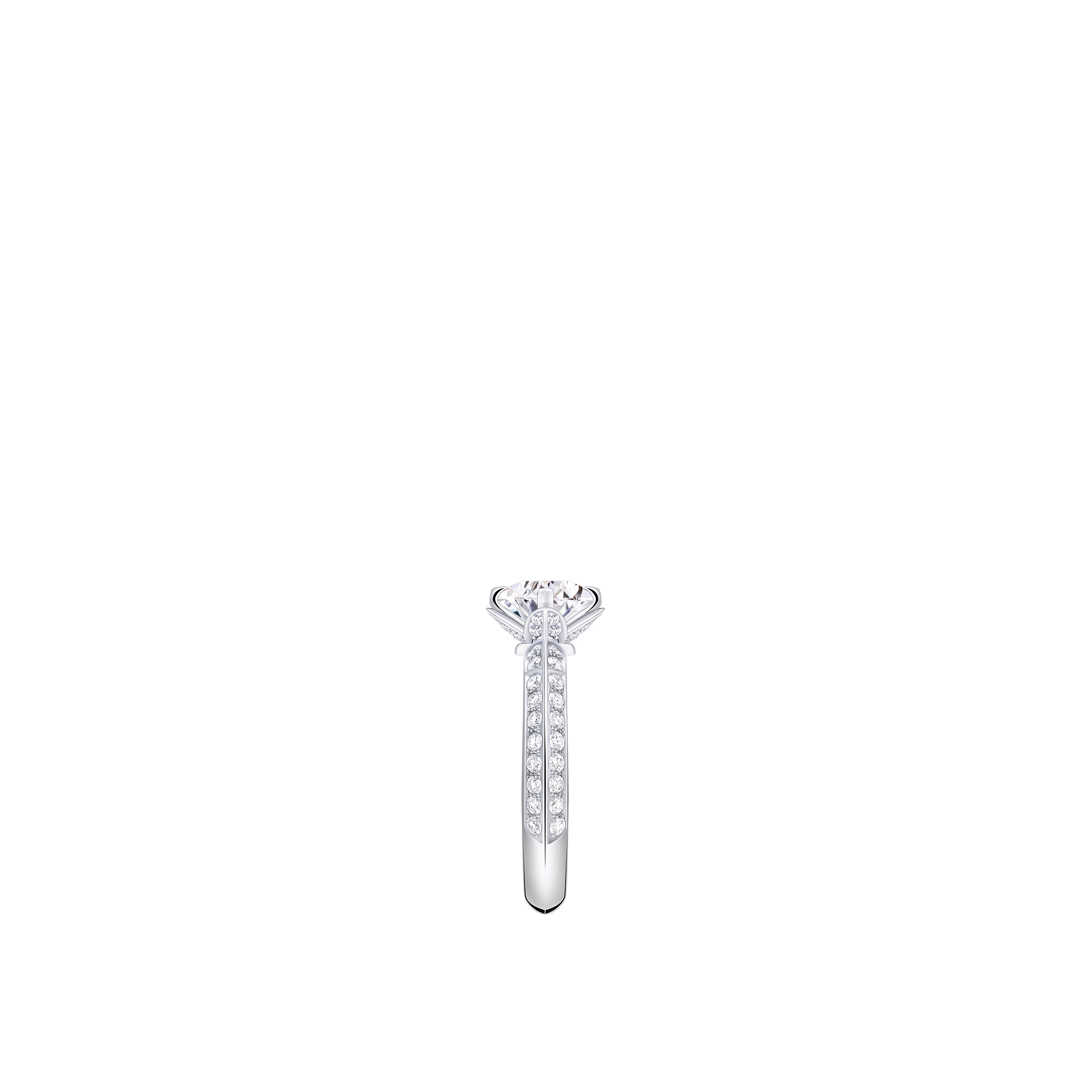 LV Diamonds Pavé Solitaire, Round Brilliant cut  in Jewellery